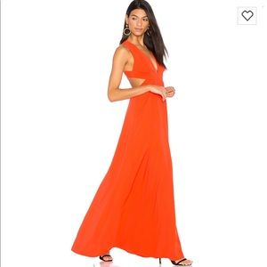 Jill Jill Stewart Cross Back Gown in Tangerine